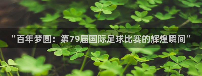 足球世界杯：“百年梦圆：第79届国际足球比赛的辉煌瞬间”